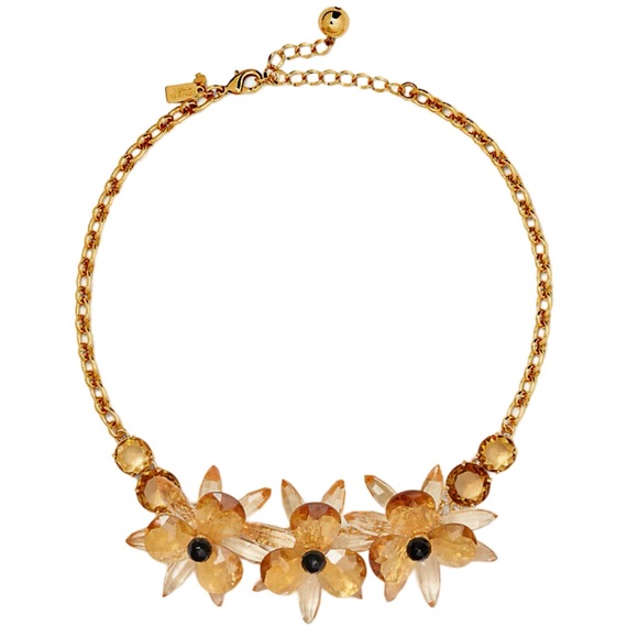 KATE SPADE • Blooming Brilliant Resin Gold Necklace - Picture 3 of 5